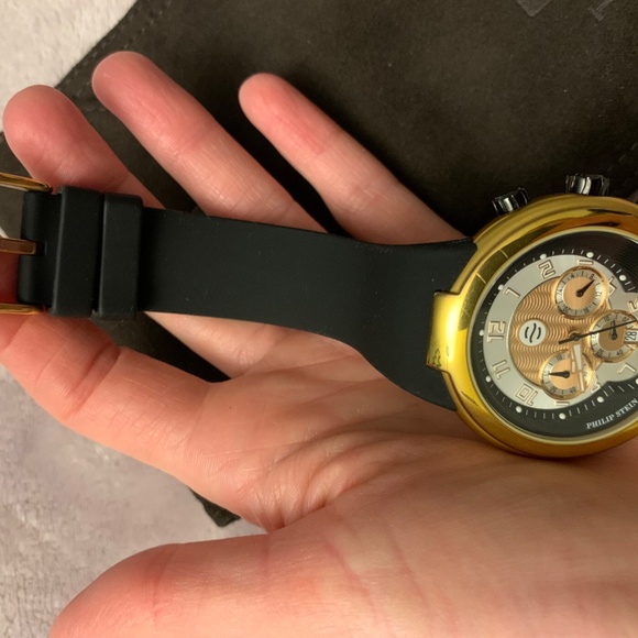 Philip Stein Active 45mm Chronograph Watch Rose Gold Plated - Picture 2 of 11